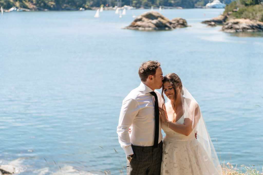 Couple on their Vancouver Elopement on Salt Spring Island