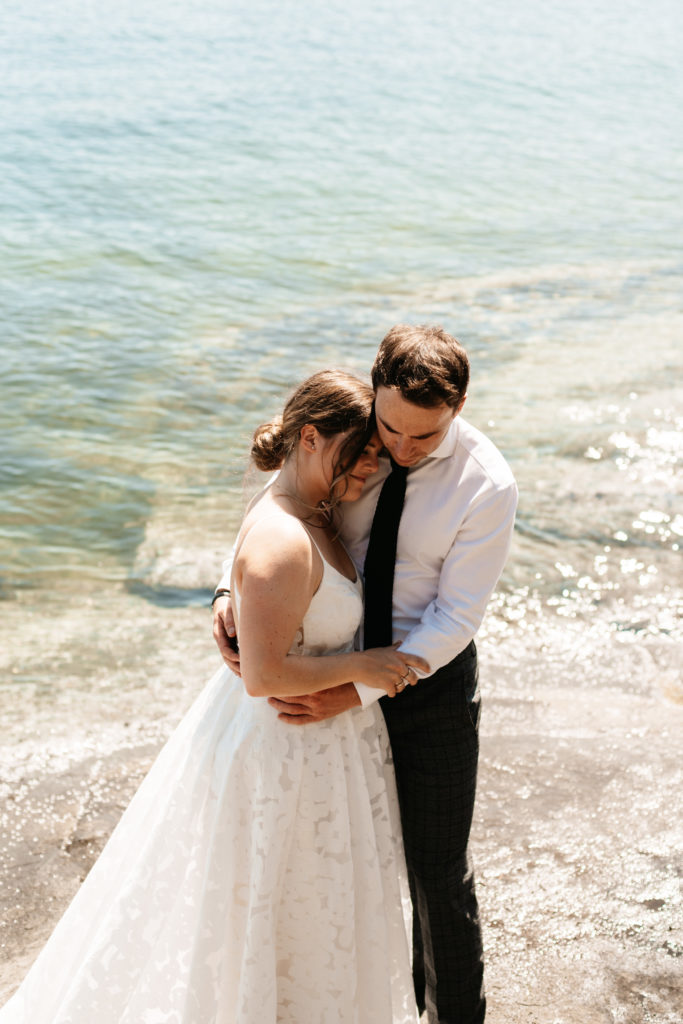 Couple on their Vancouver Elopement Photoshoot on Salt Spring Island