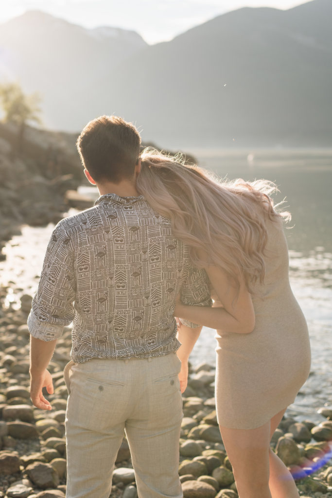 engagement photoshoot in Vancouver Coast